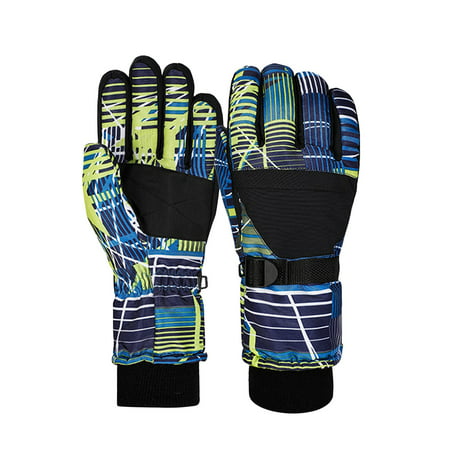 Usupdd Children S Winter Waterproof and Snowproof Gloves Mountaineering Windproof Usupdd WEE220811-6249