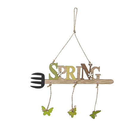 FengLS Wooden Easter Alphabet Pendant Easter Decoration Supplies 09-Home MM-19A#8875 Home MYFWooden Easter Alphabet