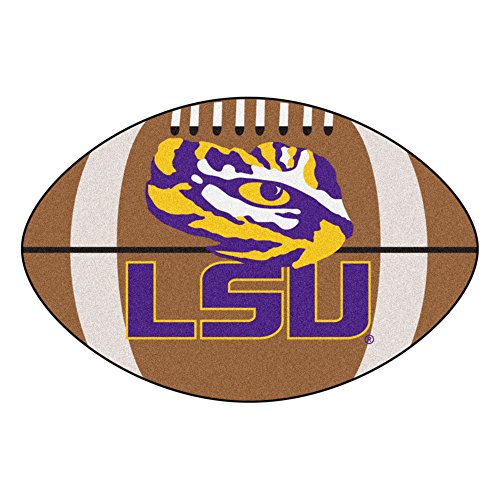 FANMATS NCAA Louisiana State University Tigers Nylon Face Football Rug