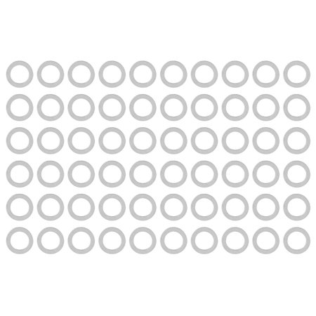 Washer  60Pcs Flat Washers 9mm OD for Maintenance 4807-0609-0500