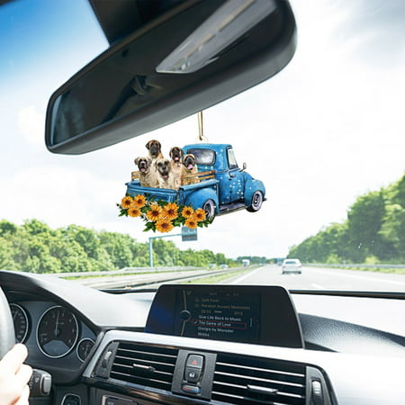 DDgui New Upgraded 3D Cute Car Dog Pendant Ornaments Hanging Ornament DDgui LCC220922-3619