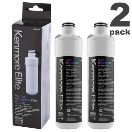 2Packs Kenmore Elite 9980 LT1000PC Refrigerator Water Filter Replacement for MDJ64844601  ADQ74793501 LT1000PC ADQ74793502  Kenmore 46-9980  LFXS26973