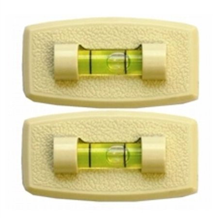 1 *Prime Products 28-0134 Stick-on Bubble Level - Colonial White - 2 Pack