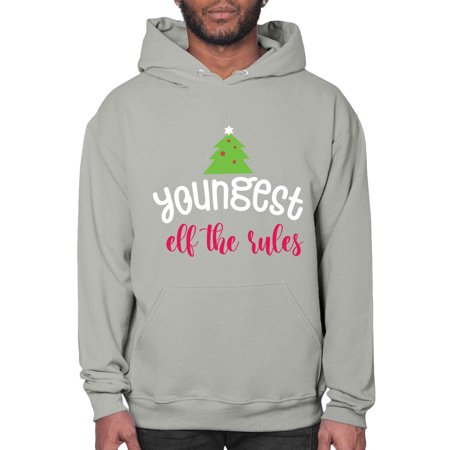 Youngest Elf the Rules Style 1253# - Christmas- Hoodie