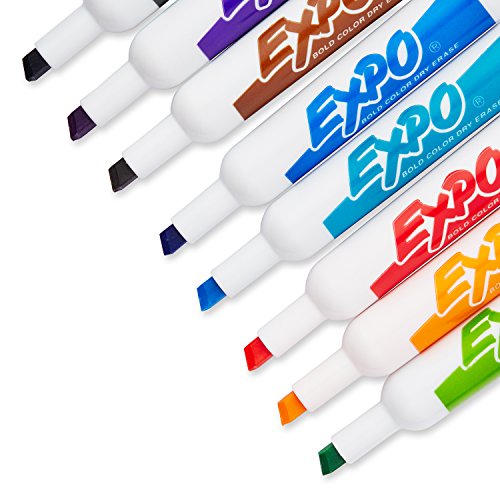 Expo Original Dry Erase Markers, Chisel Tip, 12-Pack, Assorted Colors thumbnail