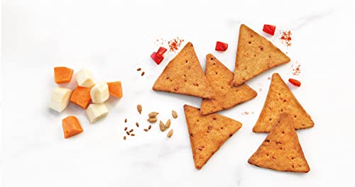 Simple Mills Veggie Flour Pita Crackers, Roasted Red Pepper - Gluten Free, Vegan, Healthy Snacks, Paleo Friendly, 4.25 Ounce (Pack of 3) thumbnail