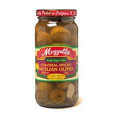 Mezzetta Sicilian Colossal Spiced Olives 18x 10Oz