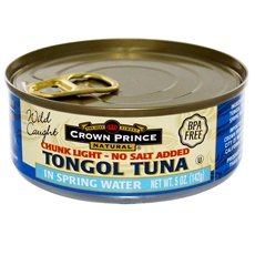 Crown Prince Natural Chunk Light Tongol Tuna in Spring Water 24x 5Oz