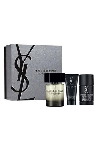 Yves Saint Laurent La Nuit De L'Homme 3 Piece Gift Set for Men