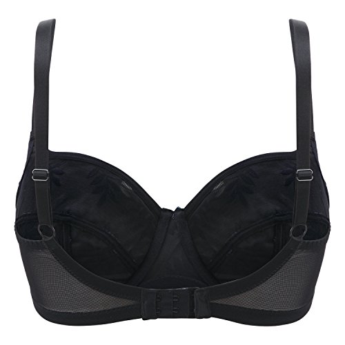 Panache Women S Tango Underwired Balconnet Bra (3251  9071)  Black  36E thumbnail