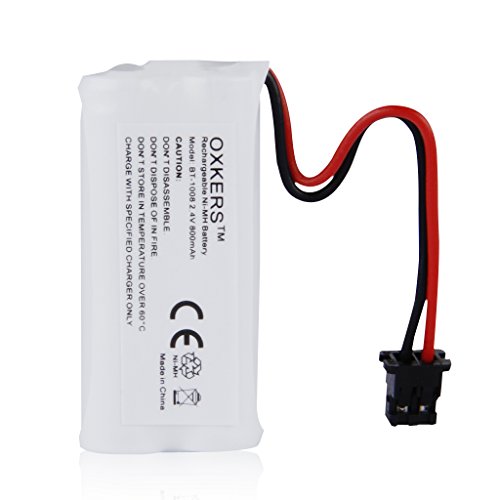 OXKERS 2.4V 800mAh Rechargeable NI-MH Replacement Cordless Phone Battery for Uniden BT-1008 BT-1021 BT-1016, BT-1008S WITH43-269 WX12077, DCX200, DCX- thumbnail