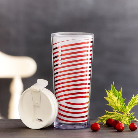 Starbucks Holiday 2013 Candy Twist Tumbler, 12 Fl Oz