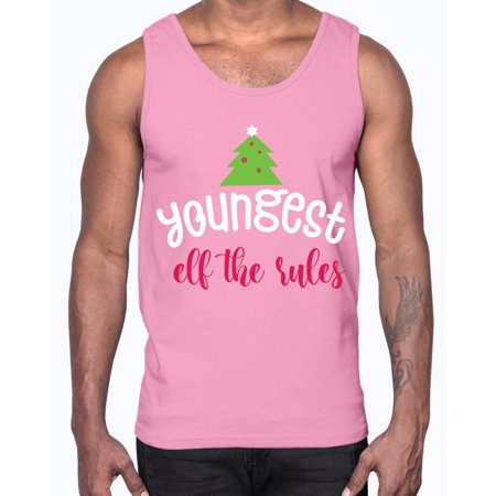 Youngest Elf the Rules Style 1253#- Christmas- Cotton Tank