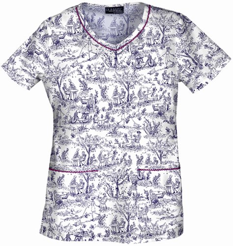 Runway by Cherokee 3619 Women's's V-Neck Top Sundays in the Park Sundays in the Park Small