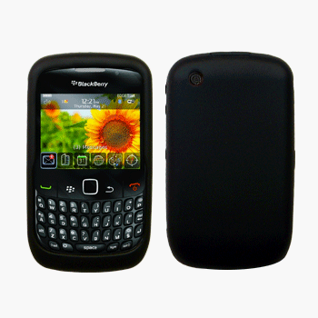 Cbus Wireless Black Silicone Case / Skin / Cover & Car Charger for RIM BlackBerry Curve 3G 9330 / 9300 / 8520 / 8530 thumbnail