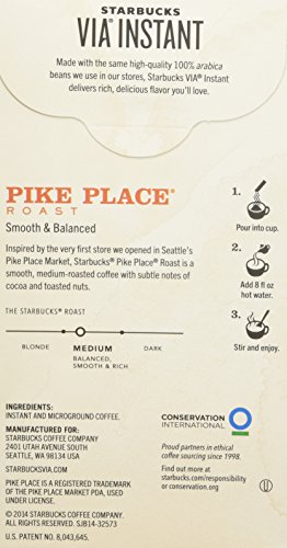 Starbucks VIA Ready Brew Pike Place Roast Coffee 12 Count - Pack of 2 thumbnail