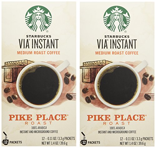 Starbucks VIA Ready Brew Pike Place Roast Coffee 12 Count - Pack of 2 thumbnail