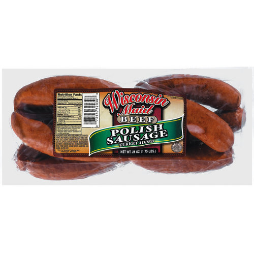 Wisconsin Maid Beef Polish Sausage, 28 Oz.