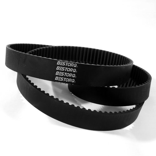 BESTORQ 1136-8M-30 8M Timing Belt, Rubber, 1136 Mm Outside Circumference, 30 Mm Width, 8 Mm Pitch, 142 Teeth