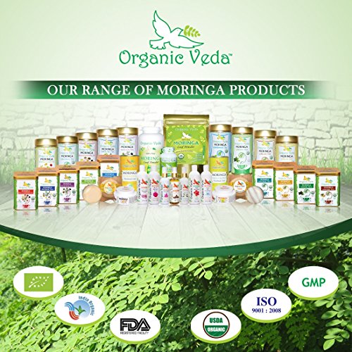 Organic Moringa Seed Powder (16 Ounce - 1 Lb). 100% Pure and Natural Raw Herb Super Food Supplement. Non GMO, Gluten FREE. ? USDA Certified Organic ? thumbnail