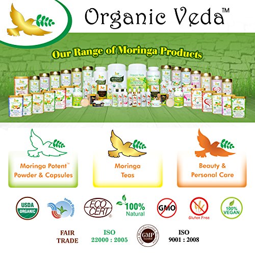 Organic Moringa Seed Powder (16 Ounce - 1 Lb). 100% Pure and Natural Raw Herb Super Food Supplement. Non GMO, Gluten FREE. ? USDA Certified Organic ? thumbnail