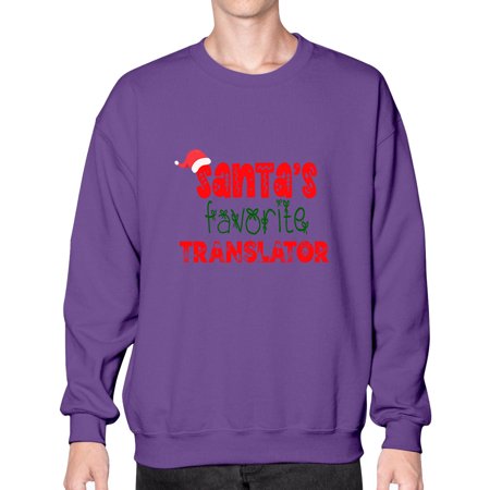 Santas Favorite Translator Style 1128# - Christmas- Sweatshirt - Crew