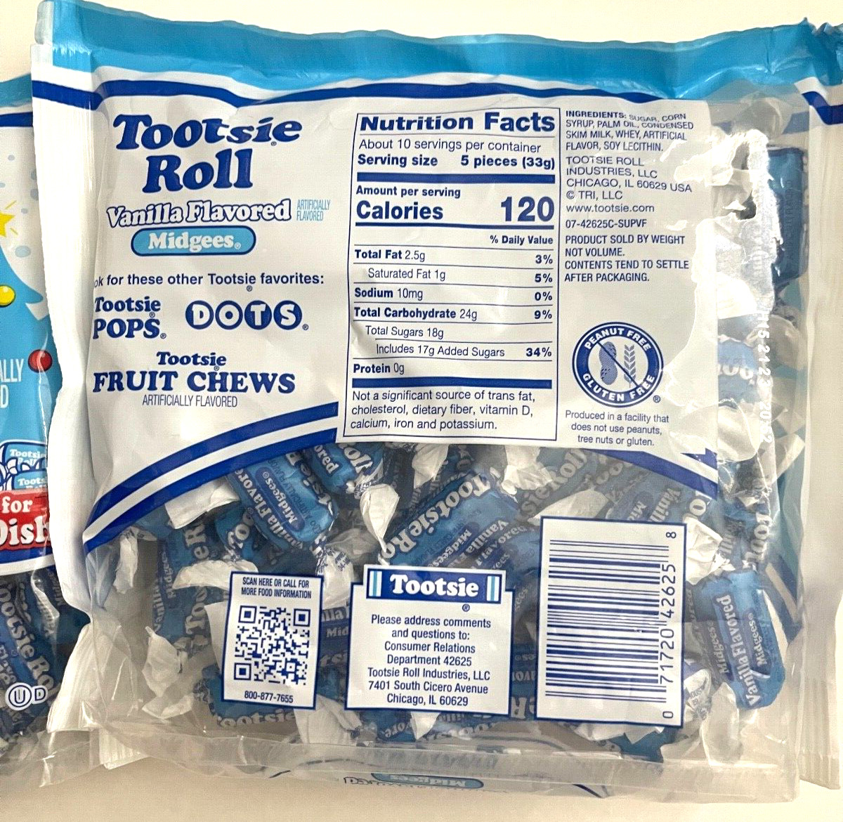 Tootsie Roll 12 Oz Christmas Vanilla Midgees thumbnail