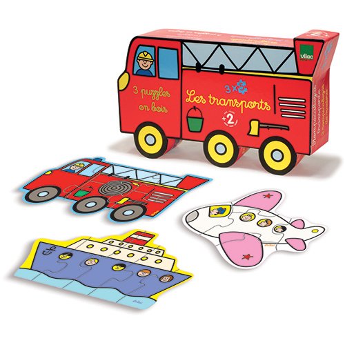 Vilac Set of 3 Wood Puzzles thumbnail