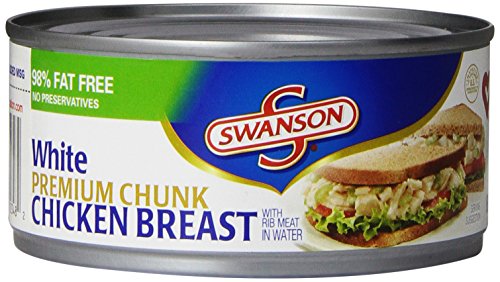 Swanson White Premium Chunk Chicken Breast with Rib Meat in Water  9.75 Oz. Can Pack of 12 thumbnail