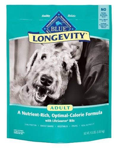 Blue Buffalo Longevity Dry Food for Adult Dogs, 9-Pound Bag