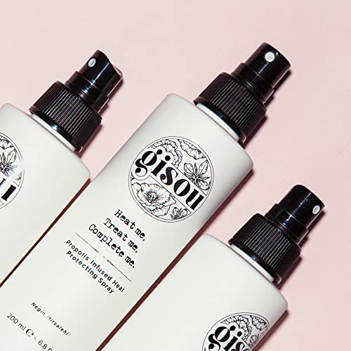 Gisou Propolis Infused Heat Protecting Spray with Naturally Strengthening and Fortifying Propolis to Protect Hair from Heat Styling and UV Damage (6.8 thumbnail