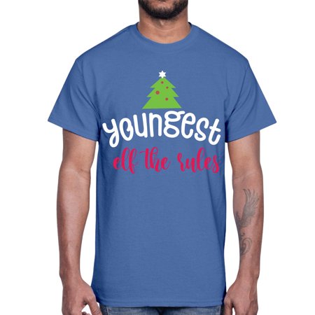 Youngest Elf the Rules Style 1253#- Christmas- Cotton Tee
