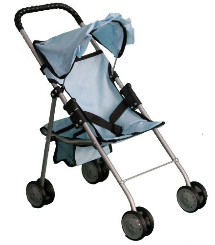 Mommy & Me My First Doll Stroller Sky Blue 9318