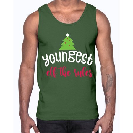 Youngest Elf the Rules Style 1253#- Christmas- Cotton Tank