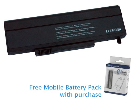 Gateway M-6755 Battery 80Wh, 7200mAh with Free Mobile Battery Pack