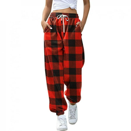 QUYUON Christmas Pants Shorts for Women High Waist Lounge Pants for Women Long Shorts for Women Jogger Pants for Women Sweat Pants 8835 Straight Print