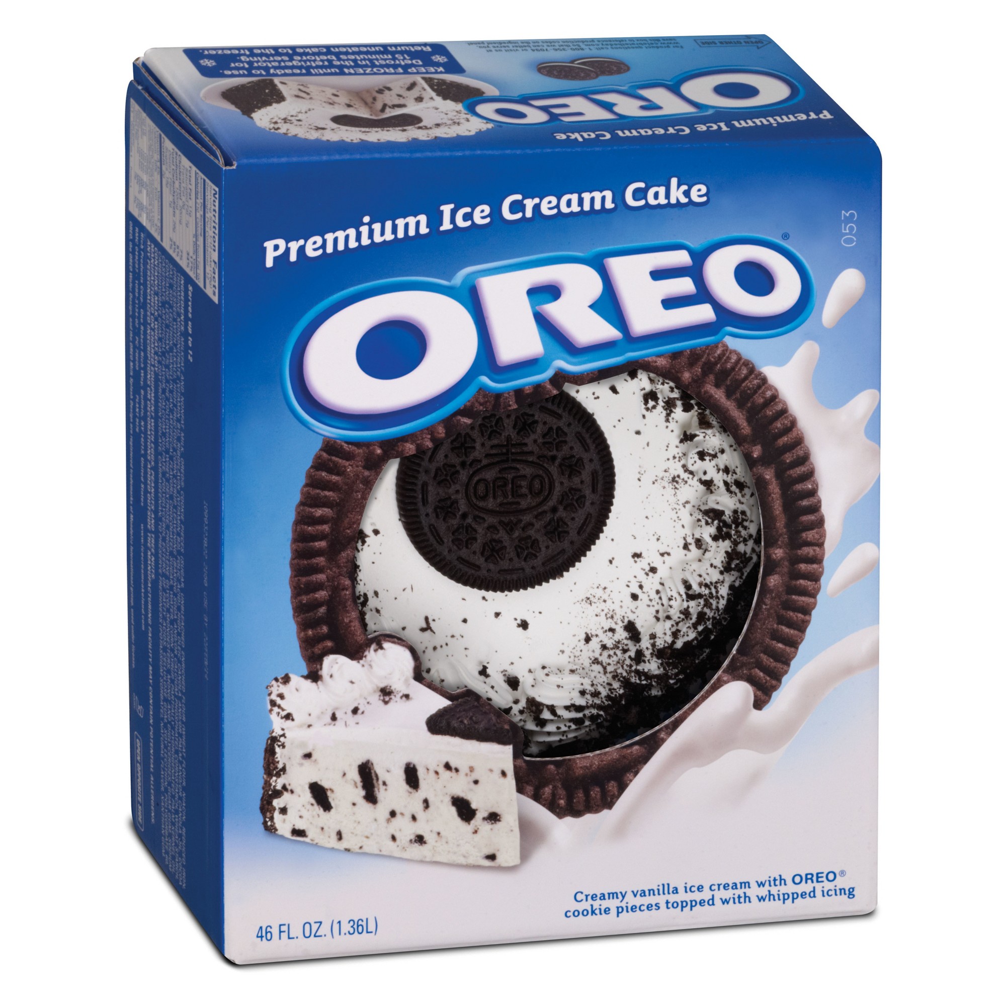 Premium Ice Cream Cake Made with Real Cookies and Creamy Vanilla Ice Cream thumbnail