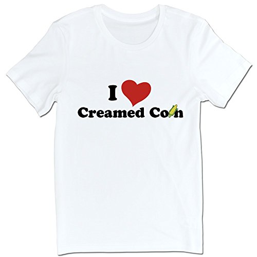 QLF-C Men's I Love Creamed Corn T-shirts M White