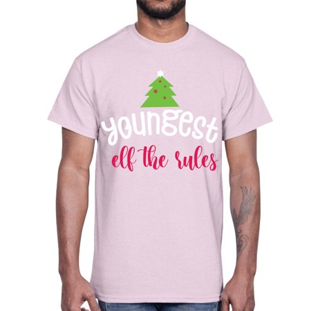 Youngest Elf the Rules Style 1253#- Christmas- Cotton Tee