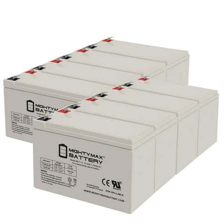 12-Volt 7Ah F2 Replacement Battery for CyberPower 1500 AVR - 8 Pack