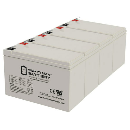 12V 7Ah F2 Replacement Battery for CyberPower 1500 AVR - 4PK