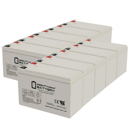 12V 7Ah F2 Replacement Battery for CyberPower 1500 AVR - 10PK