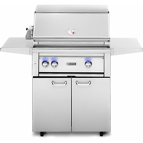 Lynx L30PSFR-2-LP Propane Gas Grill-on Cart with Pro Sear Burner and Rotisserie, 30-Inch