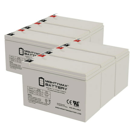 12V 7Ah F2 Replacement Battery for CyberPower 1500 AVR - 6PK