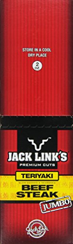 Jack Link's Jumbo Teriyaki Beef Steak Jerky, 2 Oz, Box of 12 Packages