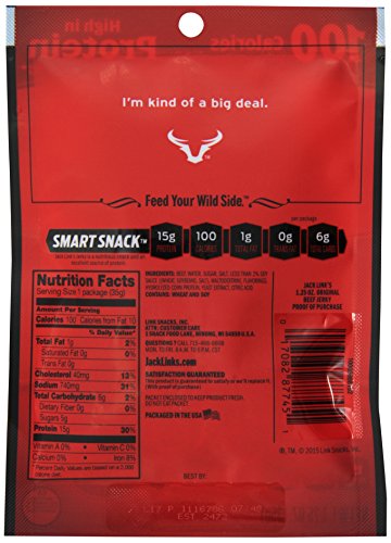 Jack Link S Beef Jerky Snack Size  Original  1.25oz  10 CT thumbnail