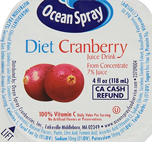 Ocean Spray Diet® Cranberry Spray Juice Beverage 4 Fl. Oz. Cup thumbnail