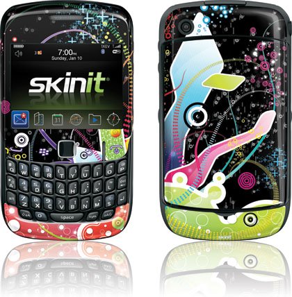 Skinit Protective Skin for Curve 8530 - Abstraction Black