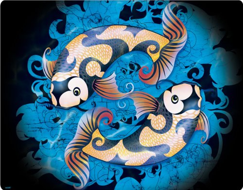 Skinit Protective Skin for Curve 8530 (Koi Yin Yang on Black)