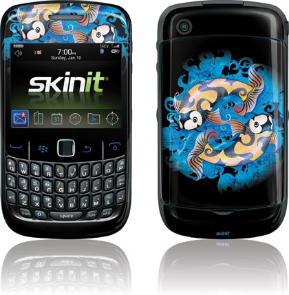 Skinit Protective Skin for Curve 8530 (Koi Yin Yang on Black) thumbnail